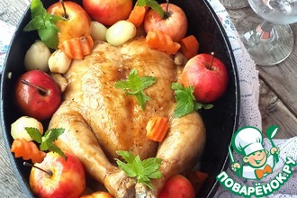 Рецепт: Вкуснейшая курица для семейного торжества