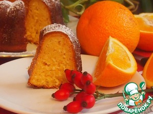 Рецепт Апельсиновый кекс с кокосом