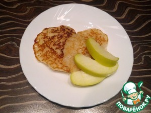 Рецепт Оладьи из рисовой муки с яблоком