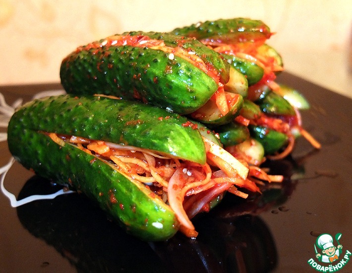 Рецепт: Кимчи из огурцов Ои Собаги