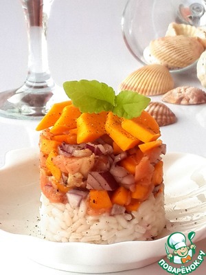 Рецепт Тартар из лосося и манго