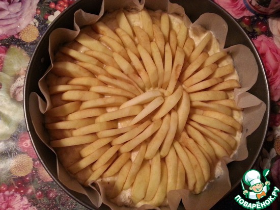 Корнуэльский яблочный пирог до выпекания