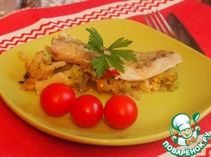 Рецепт Запеченное филе трески с брокколи