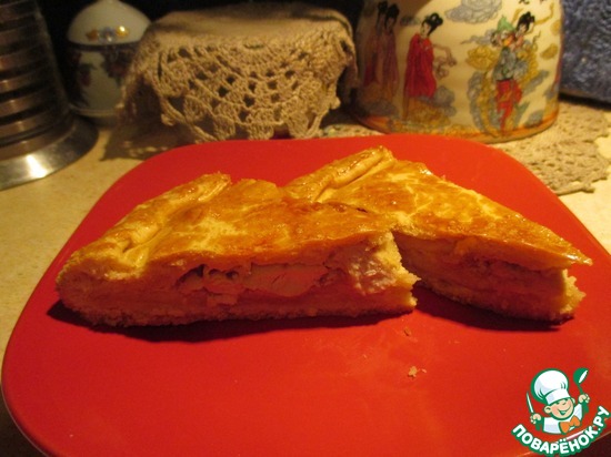 пирог с куриным филе