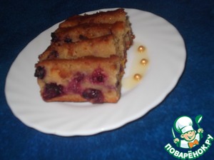 Рецепт Яблочно-смородиновый кекс с глазурью