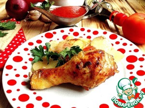 Рецепт Картошка с курицей "Домашний очаг"