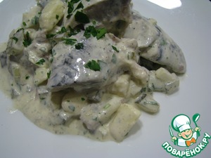 Рецепт Сельдь в сметане