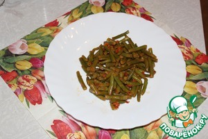 Рецепт Тушеная зеленая фасоль с помидорами