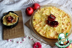 Рецепт Лапшевник с яблоками