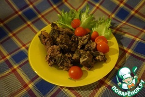 Рецепт Говядина, тушенная с имбирем и соевым соусом