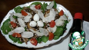 Рецепт Теплый салат из шампиньонов с топинамбуром