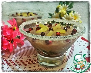 Рецепт Граните из ананаса с гранатом