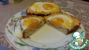 Рецепт Лодочки с беконом и яйцом