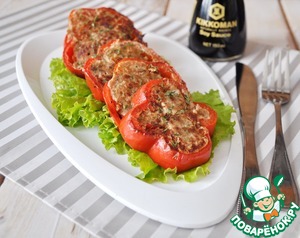 Рецепт Фаршированные кольца перца