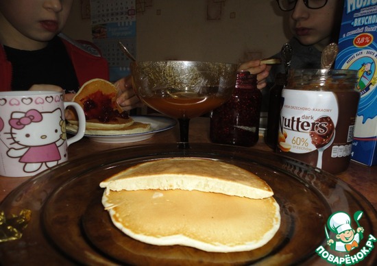 Черничный панкейк