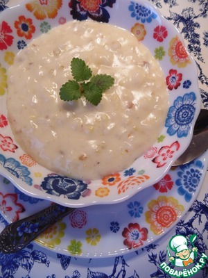 Рецепт Сладкий молочный суп с каштанами