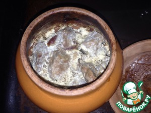 Рецепт Нежная говядина в горшочках