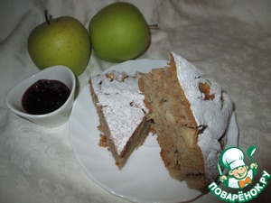 Рецепт Гречневый пирог с яблоками и корицей