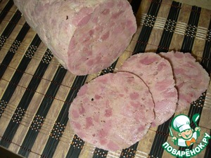 Рецепт Ветчина варёная свиная