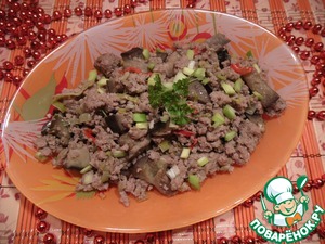 Рецепт Фарш с баклажанами и имбирем