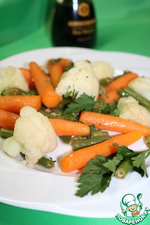 Рецепт Гарнир из моркови и цветной капусты