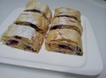 Быстрый "штрудель" с черникой