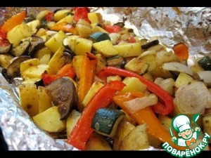 Рецепт Вкуснейшие овощи в фольге