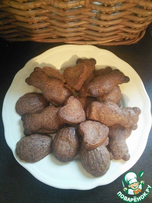 Рецепт Шоколадное печенье в формочках