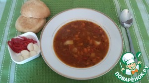 Рецепт Мексиканский суп "Семь бобов"