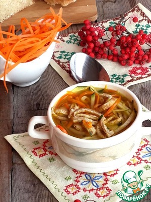 Рецепт Осенний овощной суп с гречневым омлетом