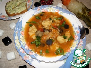 Рецепт Грибной суп с клецками