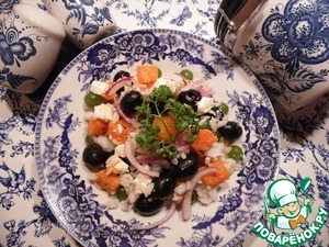 Рецепт Салат с рисом и виноградом