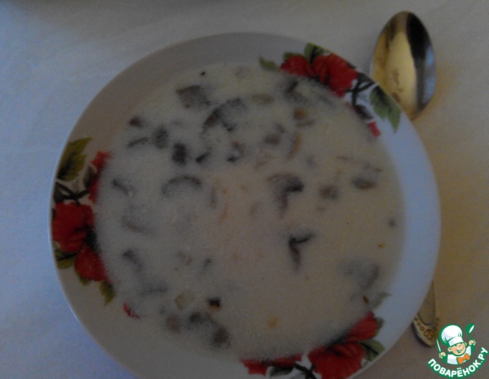 Рецепт: Сливочно-грибной суп