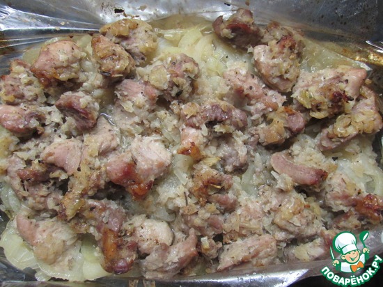 Шашлык в духовке на луковой "подушке" по рецепту pupsik27 https://www.povarenok.ru/recipes/show/107621/