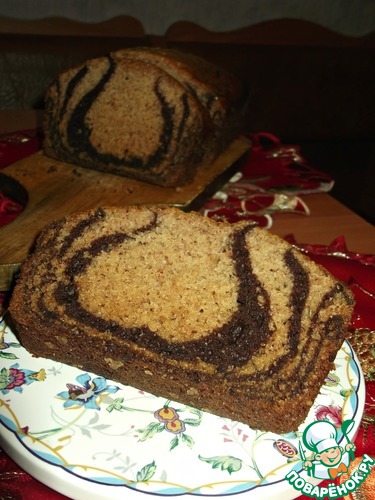 Мраморный кекс на сыворотке