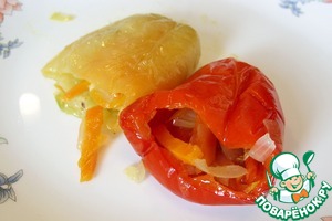 Pickled peppers stuffed with vegetables