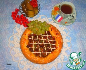Рецепт Пирог "Крут де домб" с мясом и зеленым горошком