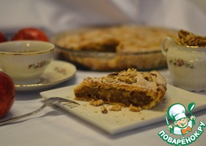 Рецепт Песочный пирог с яблоками и карамелью