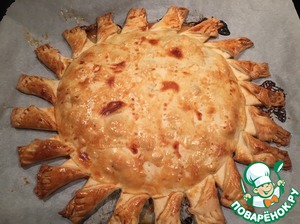Рецепт Нежнейший пирог "Солнечный" с куриной грудкой