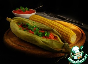Рецепт Рыба в мексиканском стиле с острой кукурузой