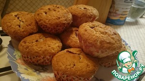 Рецепт Творожные кексы с малиной