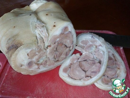 Рулет из свиной рульки по рецепту Janecheh