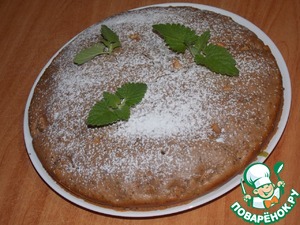 Рецепт Шоколадный пирог с яблоком, маком и кокосом