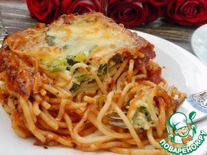 Рецепт Спагетти со шпинатом и адыгейским сыром