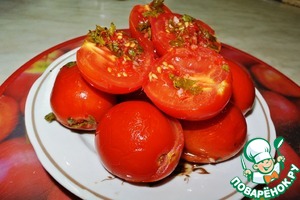Рецепт Квашеные помидоры с начинкой