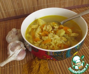 Рецепт Суп "Индейка-карри" с цветной капустой