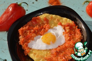 Рецепт Завтрак по-мексикански "Уэвос ранчерос"