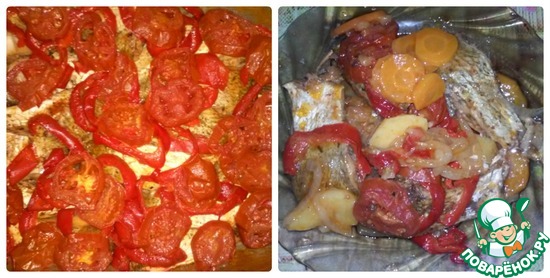 Тушеная рыба с овощами по рецепту Liya