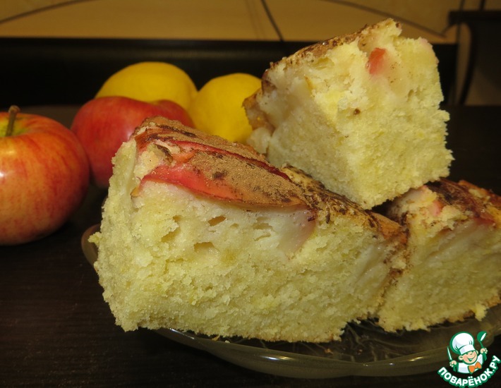 Рецепт: Яблочный пирог От бабушки Эммы