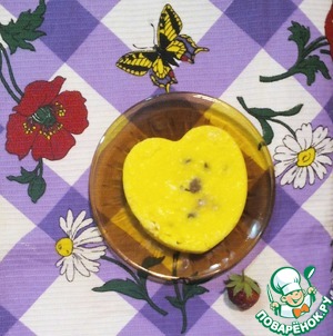Рецепт Творожно-сметанное лимонное суфле с ягодами в микро